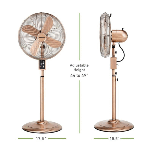 Holmes 16" Oscillating 3-Speed Digital Metal Fan W/ Remote - Image 9