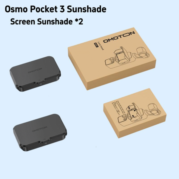 Foldable Screen Sunshade Case for DJI Osmo Pocket 3, Bundle Set with Anti-Glare Screen Protector & Sun Hood for Outdoor Shooting Accessories - Image 11