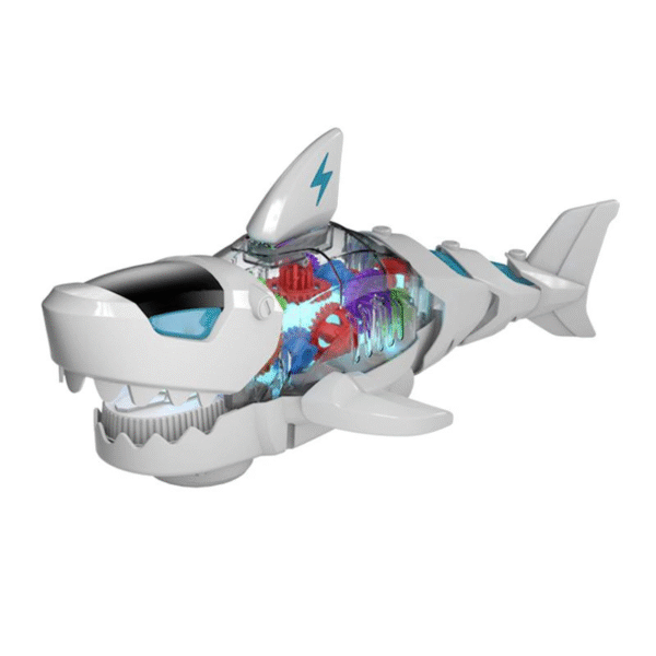 Electric Gear Shark Light Music Simulation Great White Shark Model Toy - Image 8