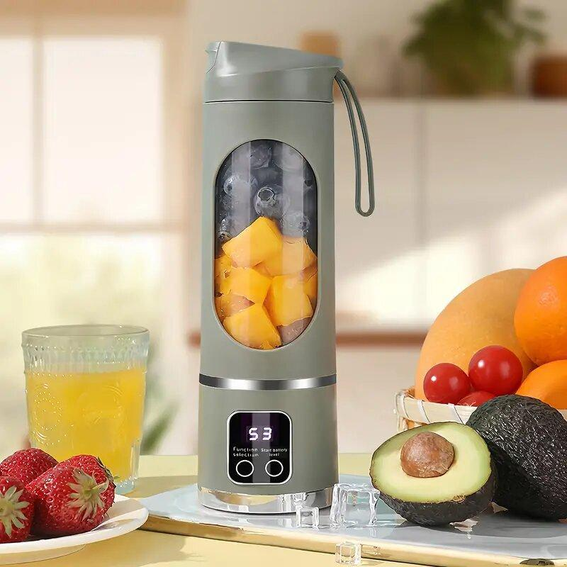 Portable USB Rechargeable Mini Blender & Juicer, Fruit & Vegetable Juicer, Easy to Clean, Suitable for Sports Exercise and Fitness, Ice Maker Machine, Powerful Juicer Machine for Smoothie Blender Gift