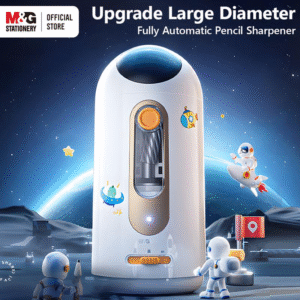 Upgraded M&G Fully Automatic Electric Pencil Sharpener Rechargeable Hands Free for 6.5 to 11 Mm Colored Pencils Includes DIY Stickers Auto in and Out Ideal for Kids Classroom and Home Use White #Tiktokshopbacktoschool