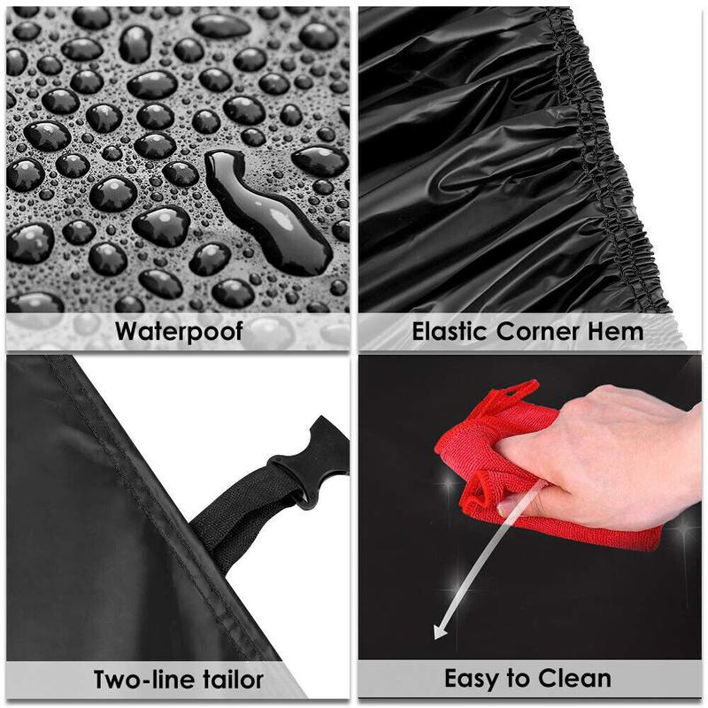 Waterproof Car Cover All Weather Snowproof UV Protection Windproof Outdoor Full Car Cover, Universal Fit for Sedan