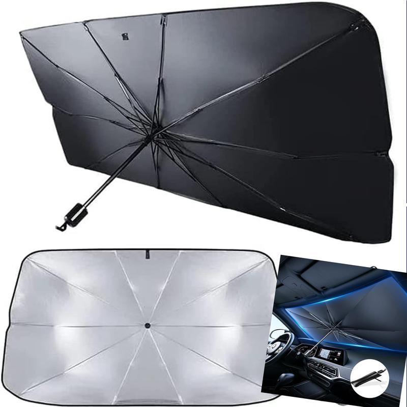 Bolded Version Foldable Anti-Uv Windshield Sunshade, Multipurpose Car Front Window Heat Protective Umbrella for Sedan Douyin Black Friday Shopping Cover Sun Visor Parasol Carro Sunvisor Hack Parasol Plegable Car Cover Semi Truck Side Window Sunshade