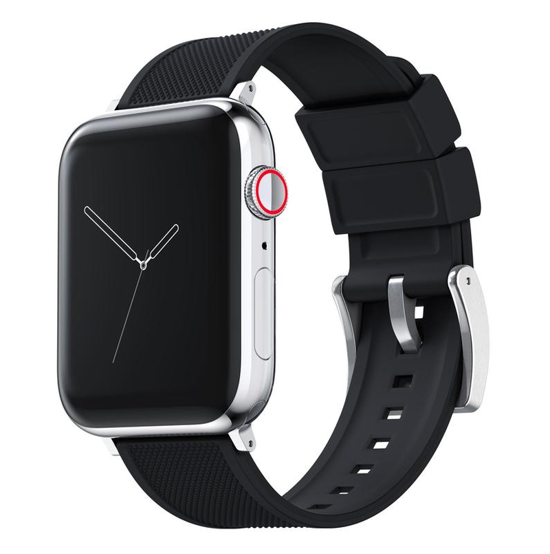 Apple Watch Elite Silicone Black Watch Band - Image 2