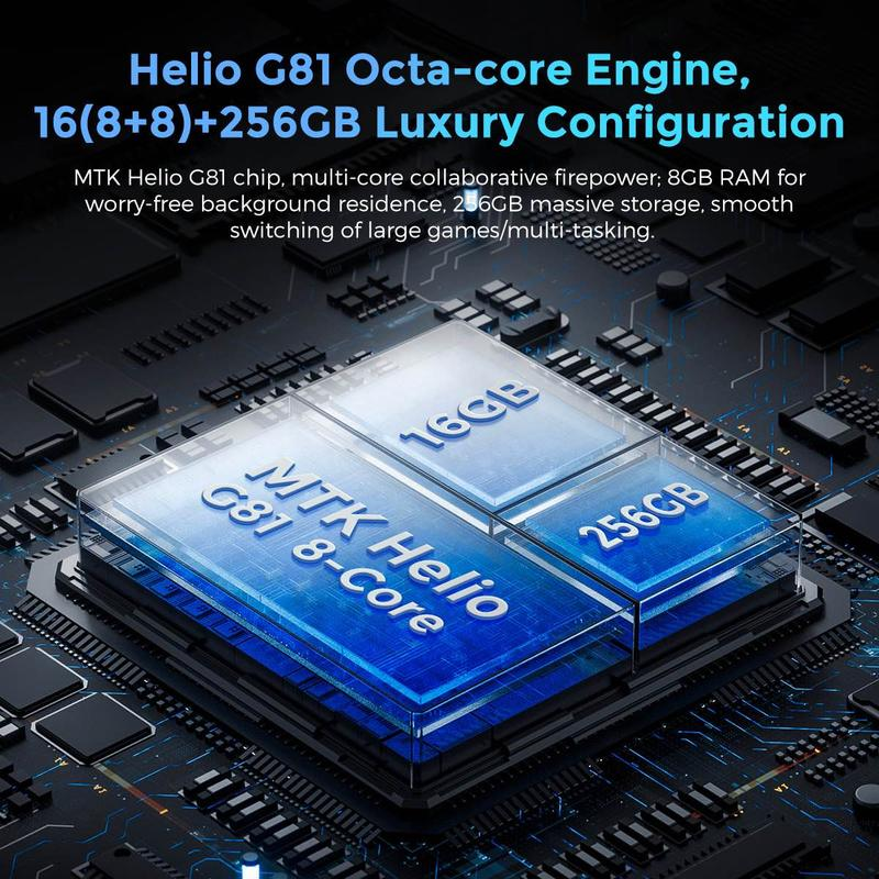 MIRO C69M Pro 6.9″ Large Screen Android 15 120Hz Display 16(8+8)GB RAM 256GB Storage 50MP Camera 5160Mah Battery Smartphone