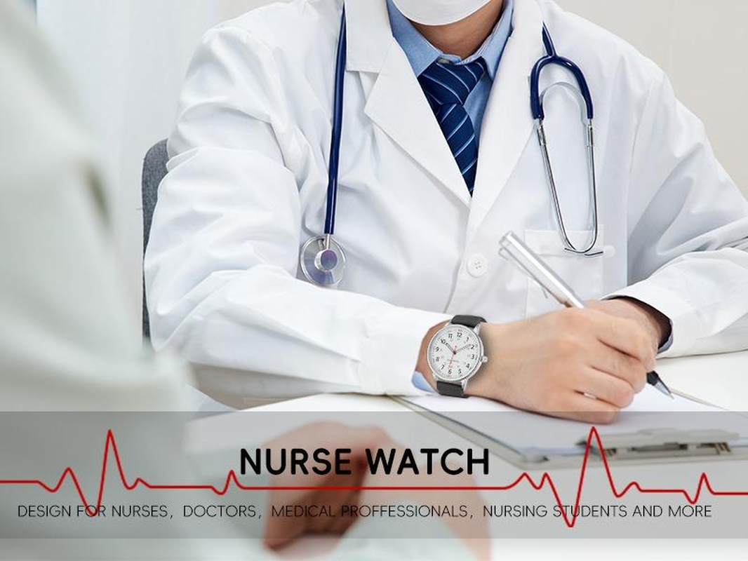Nurse Watch for Women Waterproof Analog Silicone Watch with Second Hand Nursing Watch - Image 7