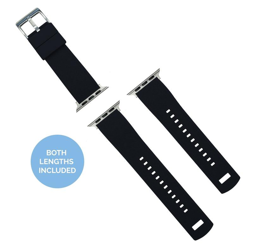 Apple Watch Elite Silicone Black Watch Band - Image 3