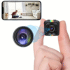 Portable Mini Camera, USB Rechargeable HD Video & Audio Camera, Motion-Detection Camera with Self-Adhesive Bracket, Security Camera for Home & Office