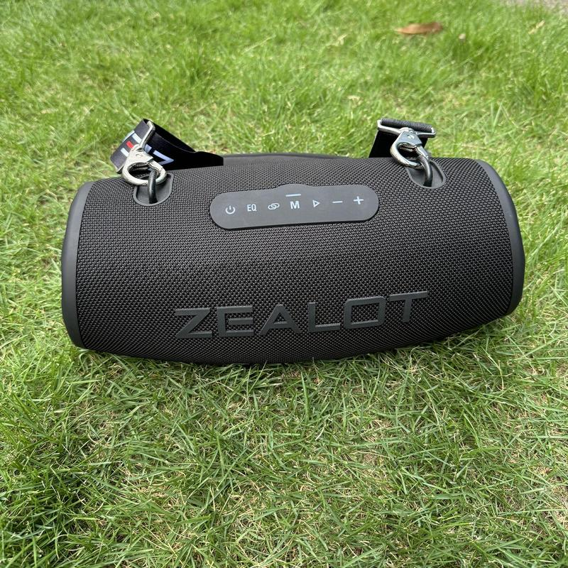 ZEALOT Zealot S87 Portable Wireless Speaker, 1 Count USB Rechargeable 80W Subwoofer Speaker, IPX6 Waterproof Speaker with RGB Light, TWS Speaker