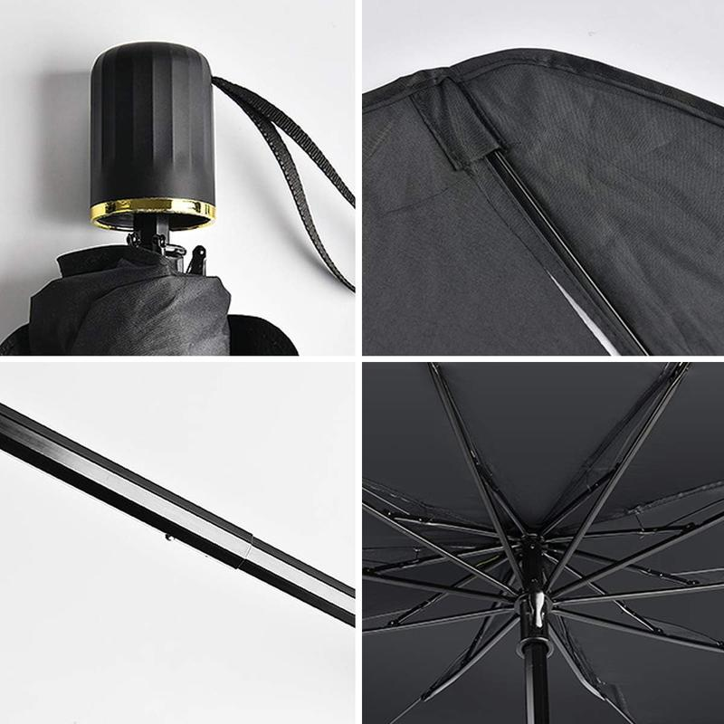 Bolded Version Foldable Anti-Uv Windshield Sunshade, Multipurpose Car Front Window Heat Protective Umbrella for Sedan Douyin Black Friday Shopping Cover Sun Visor Parasol Carro Sunvisor Hack Parasol Plegable Car Cover Semi Truck Side Window Sunshade