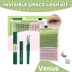 KEYYOU Venus DIY Lashes Clusters Invisible Band Natural Soft Waterproof Lash Extension Kit 8-18MIX Easy to Apply at Home Cosmetic Makeup