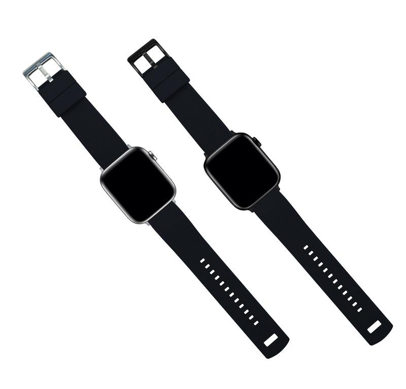 Apple Watch Elite Silicone Black Watch Band - Image 6