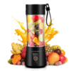 Portable Blender Cup,Electric USB Juicer Blender,Mini Blender Portable Blender for Shakes and Smoothies, Juice,380Ml, Six Blades Great for Mixing,Pink,Black,Purple