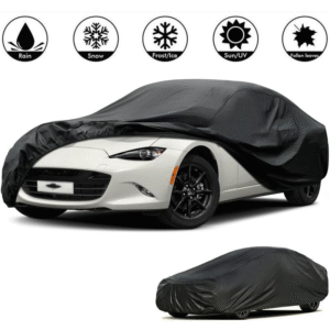 Waterproof Car Cover All Weather Snowproof UV Protection Windproof Outdoor Full Car Cover, Universal Fit for Sedan