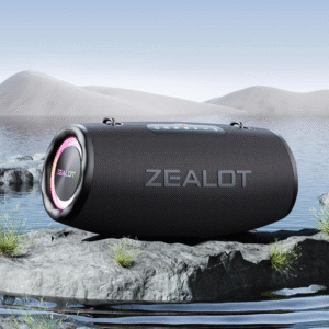 ZEALOT Zealot S87 Portable Wireless Speaker, 1 Count USB Rechargeable 80W Subwoofer Speaker, IPX6 Waterproof Speaker with RGB Light, TWS Speaker