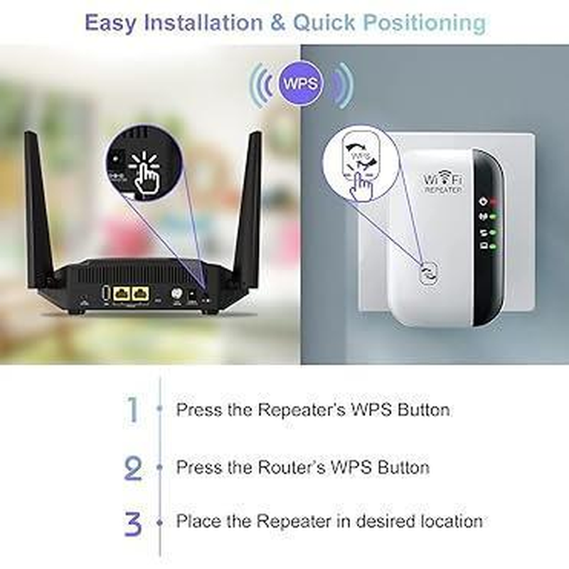 Wifi Extender & Signal Booster – Covers up to 5000 Sq. Ft, Connects 52 Devices | Fast & Stable Internet | Easy 1-Key Setup | Ethernet Port & Alexa Compatible - Image 4