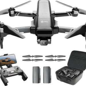 Holy Stone HS600 Drones with Camera 4K, 10000 FT Long Range Transmission, 2-Axis Gimbal & EIS anti Shake, 56-Min Flight Time, Brushless Motors