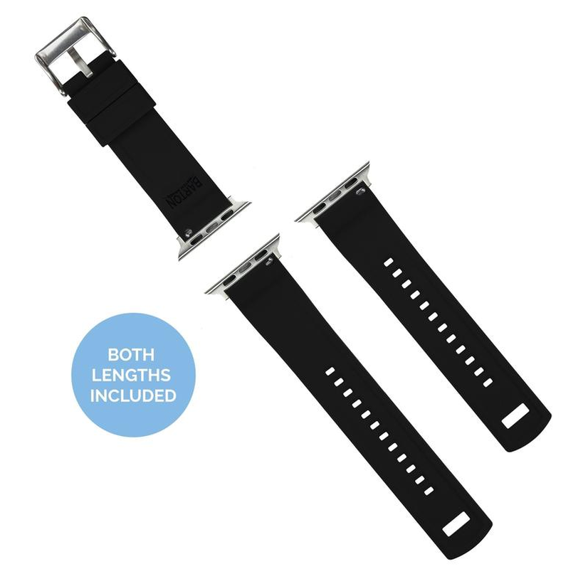 Apple Watch Elite Silicone Black Watch Band - Image 4
