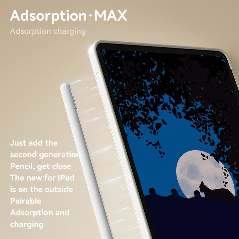 Magnetic Auto Sleep/Wake Tablet Case, 1 Count Soft TPU Back Protective Cover, Tablet Protector Compatible with Ipad, Durability