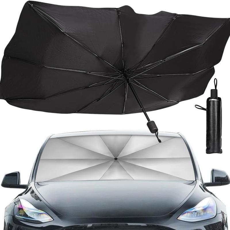 Bolded Version Foldable Anti-Uv Windshield Sunshade, Multipurpose Car Front Window Heat Protective Umbrella for Sedan Douyin Black Friday Shopping Cover Sun Visor Parasol Carro Sunvisor Hack Parasol Plegable Car Cover Semi Truck Side Window Sunshade