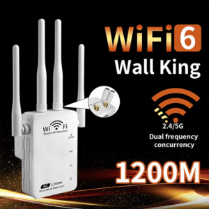 Wifi Extender, 2025 Fastest Wifi Booster 1200Mbps Dual Band (5Ghz/2.4Ghz) Wifi Extenders Signal Booster for Home, Wifi Repeater with Ethernet Port Covers up to 10000Sq. Ft and 55 Devices