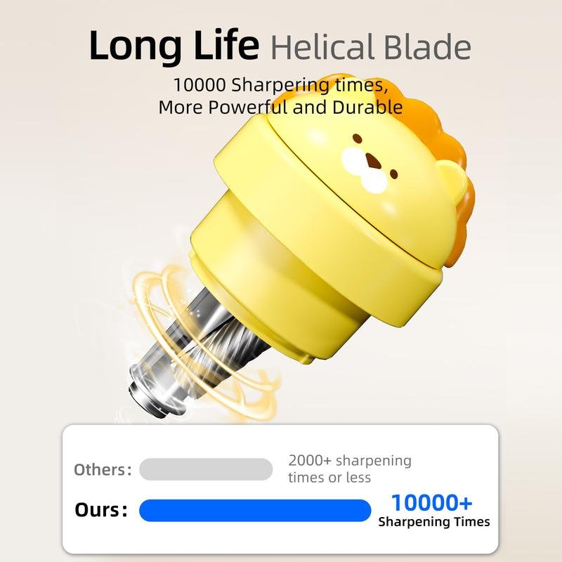 Zmol Automatic Pencil Sharpener, Electric Pencil Sharpener for Colored Pencils, Rechargeable Portable Pencil Sharpener for Colored Pencils Stationary