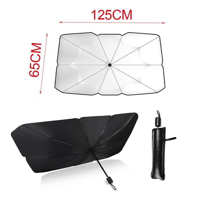 Bolded Version Foldable Anti-Uv Windshield Sunshade, Multipurpose Car Front Window Heat Protective Umbrella for Sedan Douyin Black Friday Shopping Cover Sun Visor Parasol Carro Sunvisor Hack Parasol Plegable Car Cover Semi Truck Side Window Sunshade