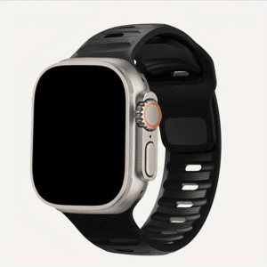 Silicone Watch Band (Band Only), Water-Resistant Breathable & Sporty Watch Band, Replacement Watch Band Compatible with Apple Watch, Smart Watch Strap, Smartwatch Strap, Wearable