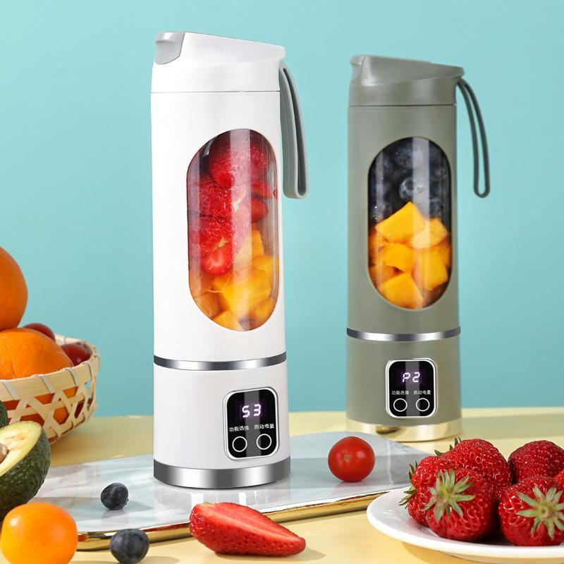 Portable USB Rechargeable Mini Blender & Juicer, Fruit & Vegetable Juicer, Easy to Clean, Suitable for Sports Exercise and Fitness, Ice Maker Machine, Powerful Juicer Machine for Smoothie Blender Gift