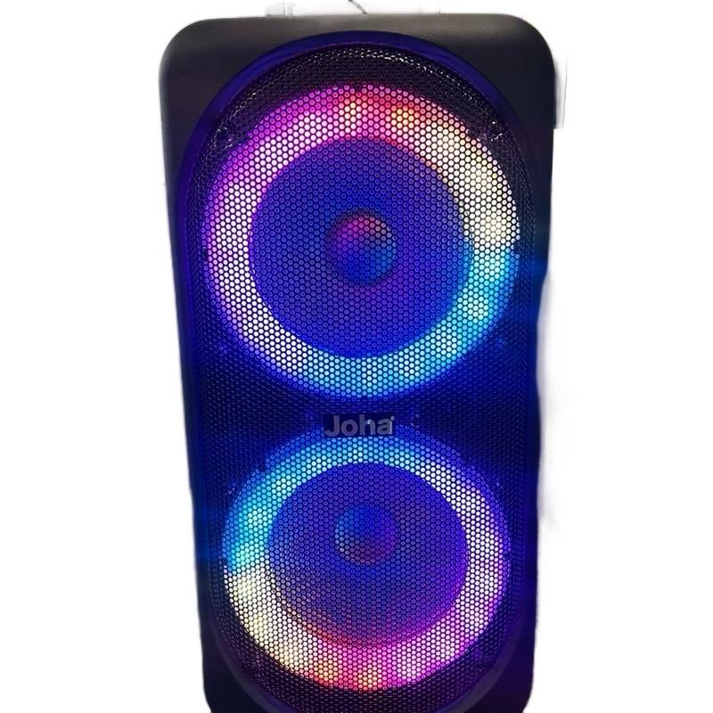 Joha Brand New 7000W Wireless Portable Bluetooth Party Speaker with Colorful LED Lights Audio Connection