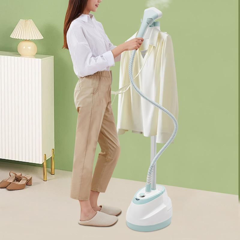 Garment Steamer for Clothes Standing Flat Hanging Ironing Suitable for All Fabric Types, Rapid Heats, with Garment Hanger, Ironing Board, Ironing Gloves