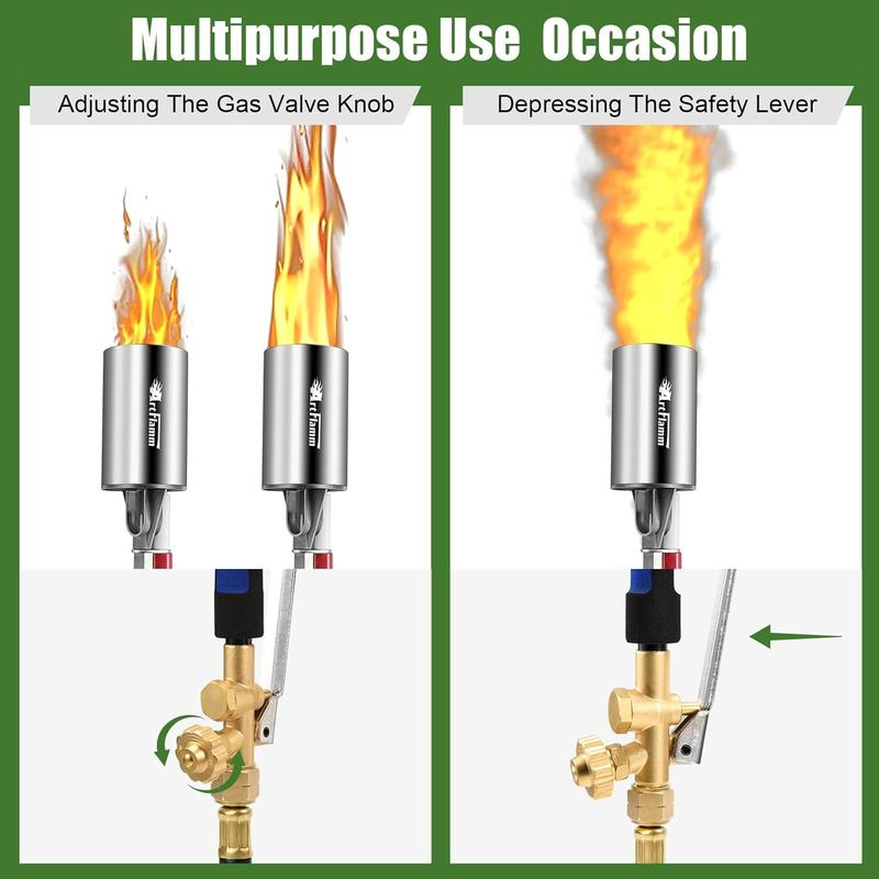 NEW Propane Torch Weed Burner Kit, Weed Torch Blow Torch with 10FT Hose, Heavy Duty Garden Torch with Turbo Trigger for Flame Weeding,Roofing, Melting Ice Snow