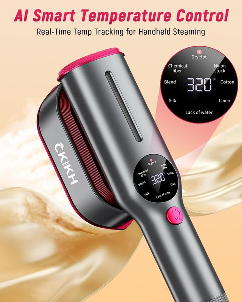 Steamer for Clothes, Portable Clothes Steamer 1200W, 5-Second Fast Heat-Up Travel Steamer for Garments, Handheld Clothing Steamer Iron, 25G/Min Powerful Steam Output Fabric Wrinkle Remover for Home