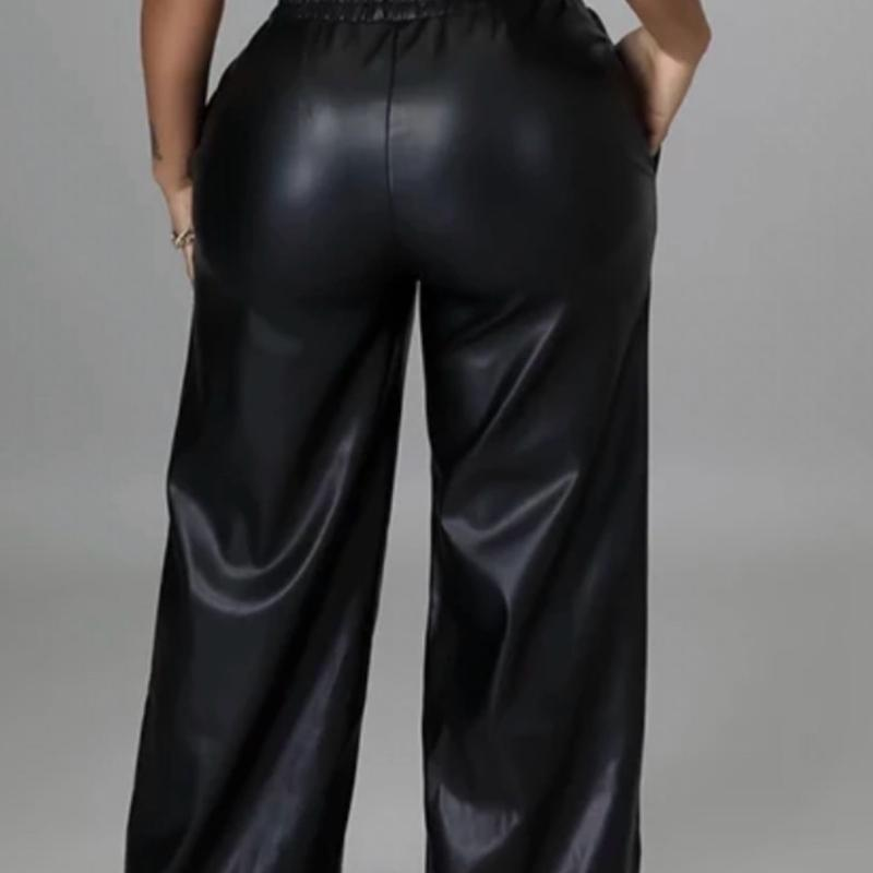 Women’S Winter Pallazzo Leathe Trouser – Fashionable Bottom for Ladies – Womenswear