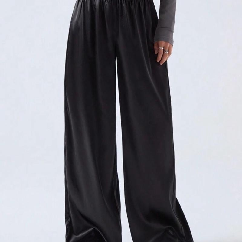 Women’S Winter Pallazzo Leathe Trouser – Fashionable Bottom for Ladies – Womenswear