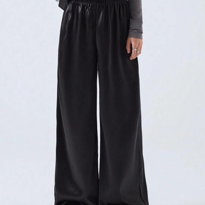 Women’S Winter Pallazzo Leathe Trouser – Fashionable Bottom for Ladies – Womenswear