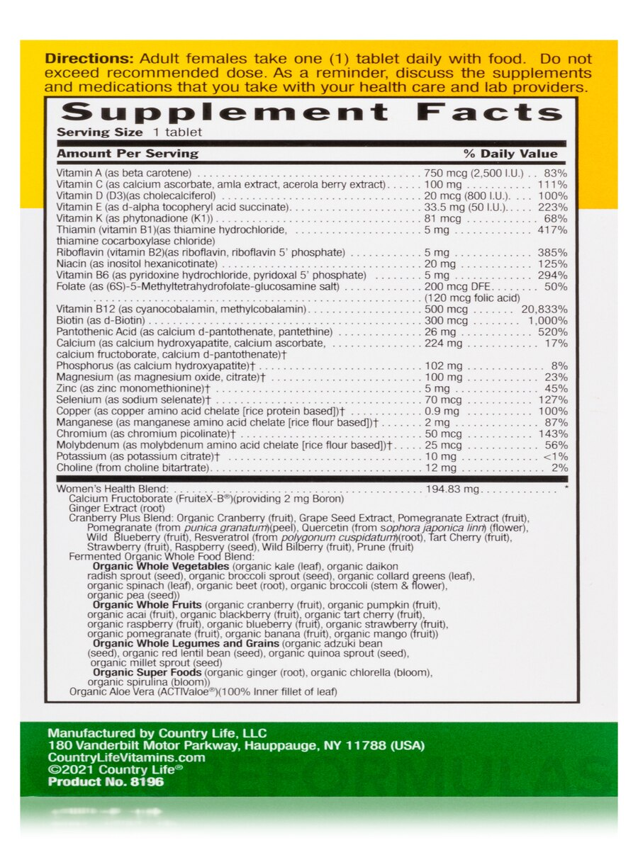 Core Daily 1® Multivitamin for Women 50+ – 60 Tablets