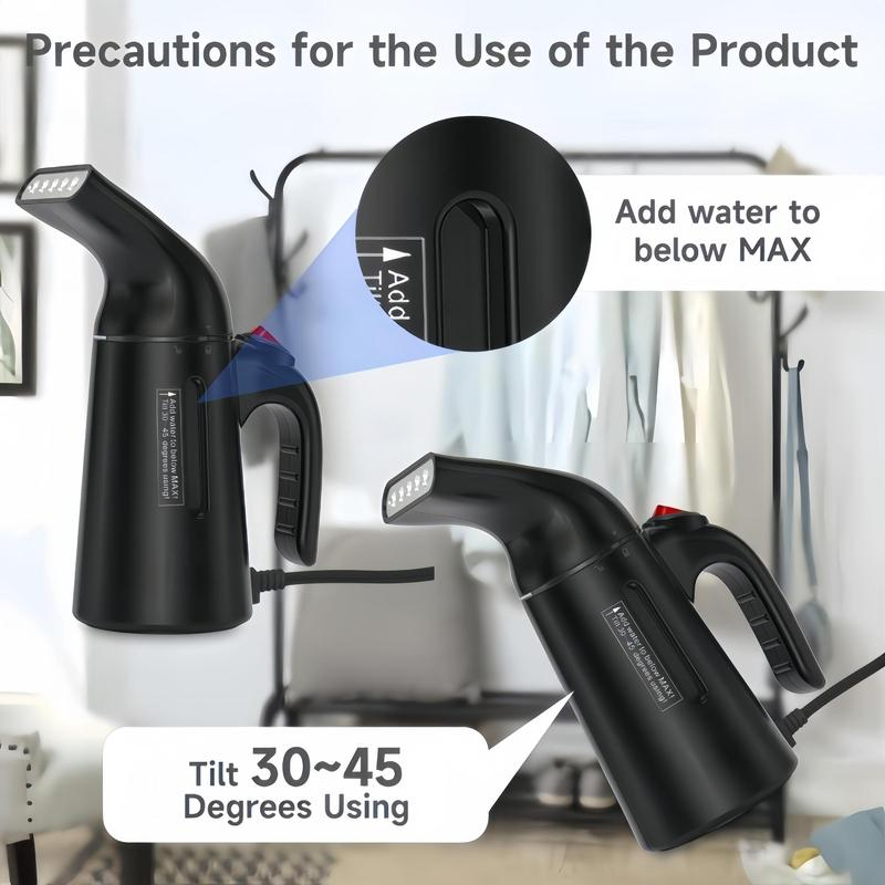 Portable Handheld Fast Heating Garment Steamer, Household 120Ml Water Tank Ironing Machine for Travel & Home Use