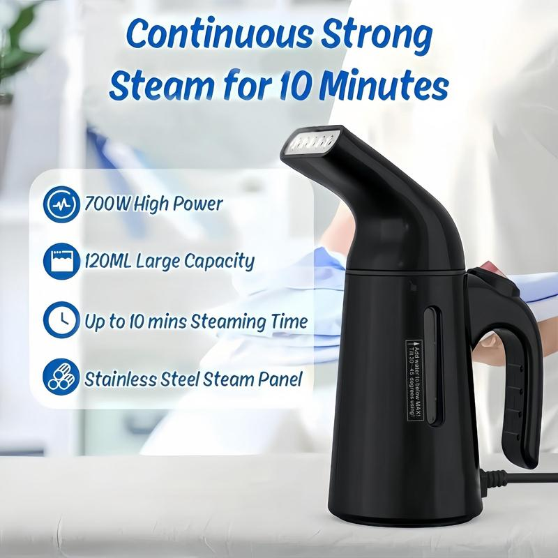 Portable Handheld Fast Heating Garment Steamer, Household 120Ml Water Tank Ironing Machine for Travel & Home Use