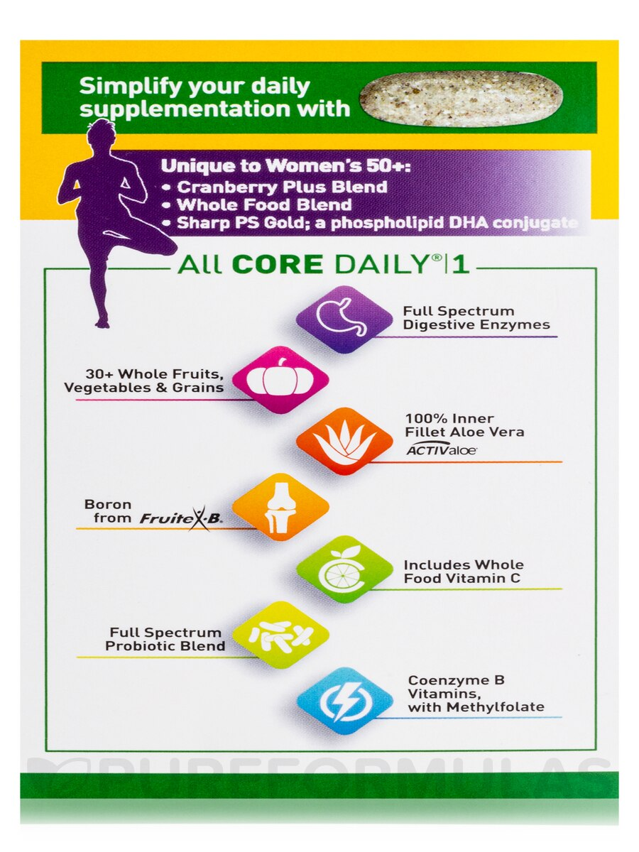 Core Daily 1® Multivitamin for Women 50+ – 60 Tablets