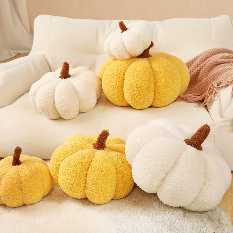 20CM Hot Sale Plush Pumpkin Toys Soft Stuffed Plant Plushie Pillow Cushion Home Party Halloween Decoration Kids Gifts