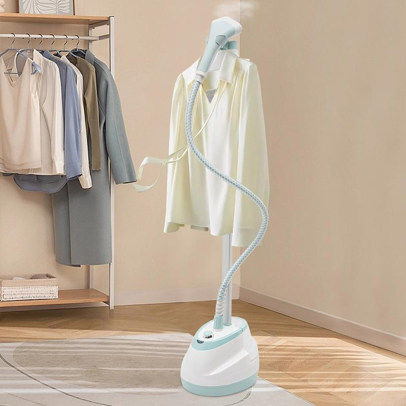Garment Steamer for Clothes Standing Flat Hanging Ironing Suitable for All Fabric Types, Rapid Heats, with Garment Hanger, Ironing Board, Ironing Gloves