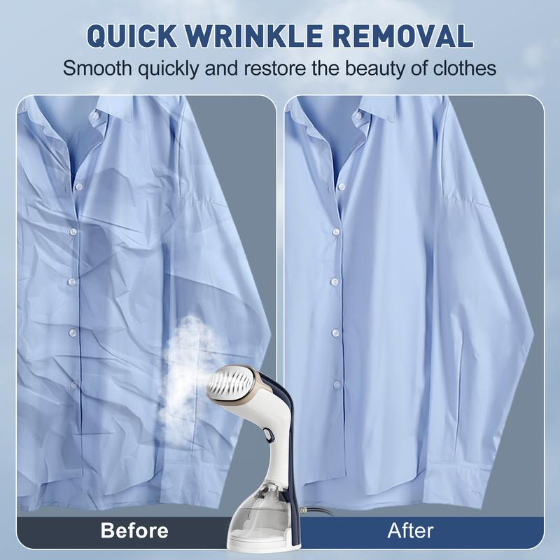 Travel Steam Iron,1200W Portable Steam Iron for All Fabrics,30 Seconds Heat Up, Fast Wrinkle Removal,300Ml Handheld Garment Steam Iron for Home,Office (Only for 120V)，0Ml Handheld Garment,Father’S Day Gifts for Dad