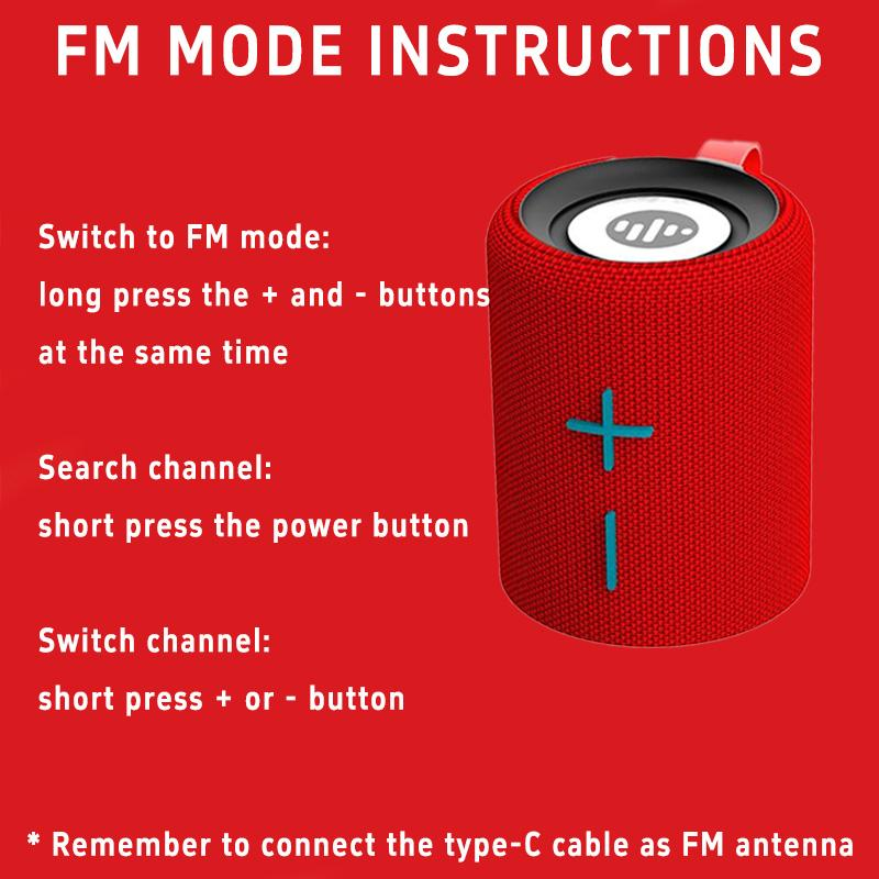 “Magnetic, Waterproof, Detachable 2-In-1 Wireless Portable Bluetooth Speaker”With 2400Mah Battery FM Radio and TWS Pairing Stero Sound System Compact & Stylish Design
