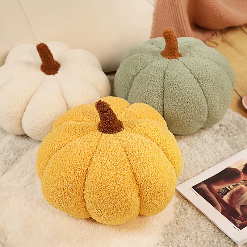 20CM Hot Sale Plush Pumpkin Toys Soft Stuffed Plant Plushie Pillow Cushion Home Party Halloween Decoration Kids Gifts