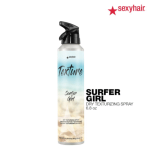 Sexyhair Texture Surfer Girl Dry Texturizing Spray | Buildable Texture & Volume | Style Memory & Low Hold | Lightweight, Invisible Formula | Coconut Scent | 6.8 Oz