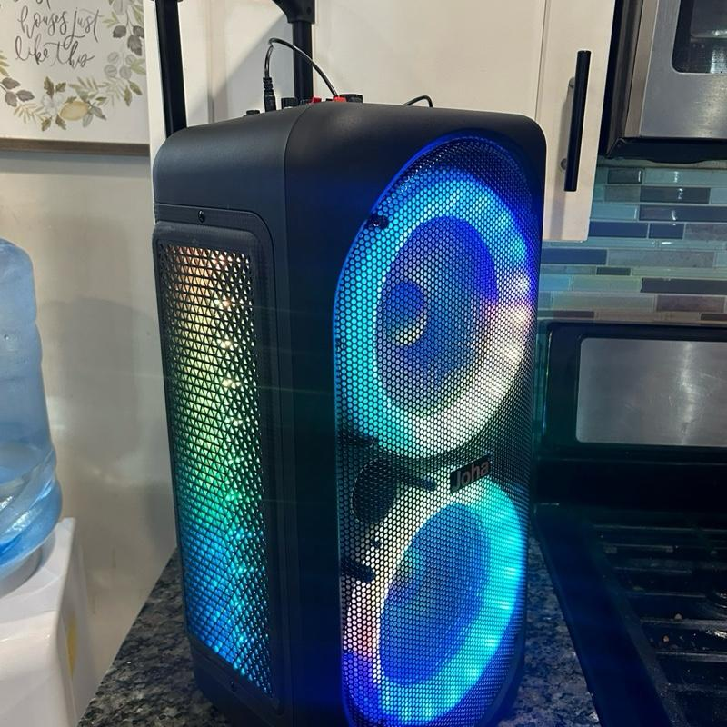 Joha Brand New 7000W Wireless Portable Bluetooth Party Speaker with Colorful LED Lights Audio Connection