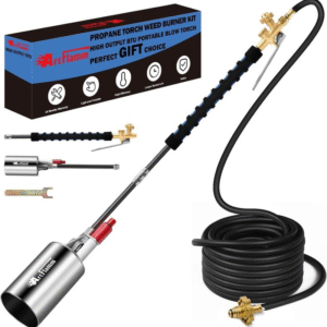 NEW Propane Torch Weed Burner Kit, Weed Torch Blow Torch with 10FT Hose, Heavy Duty Garden Torch with Turbo Trigger for Flame Weeding,Roofing, Melting Ice Snow