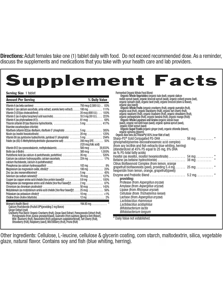 Core Daily 1® Multivitamin for Women 50+ – 60 Tablets