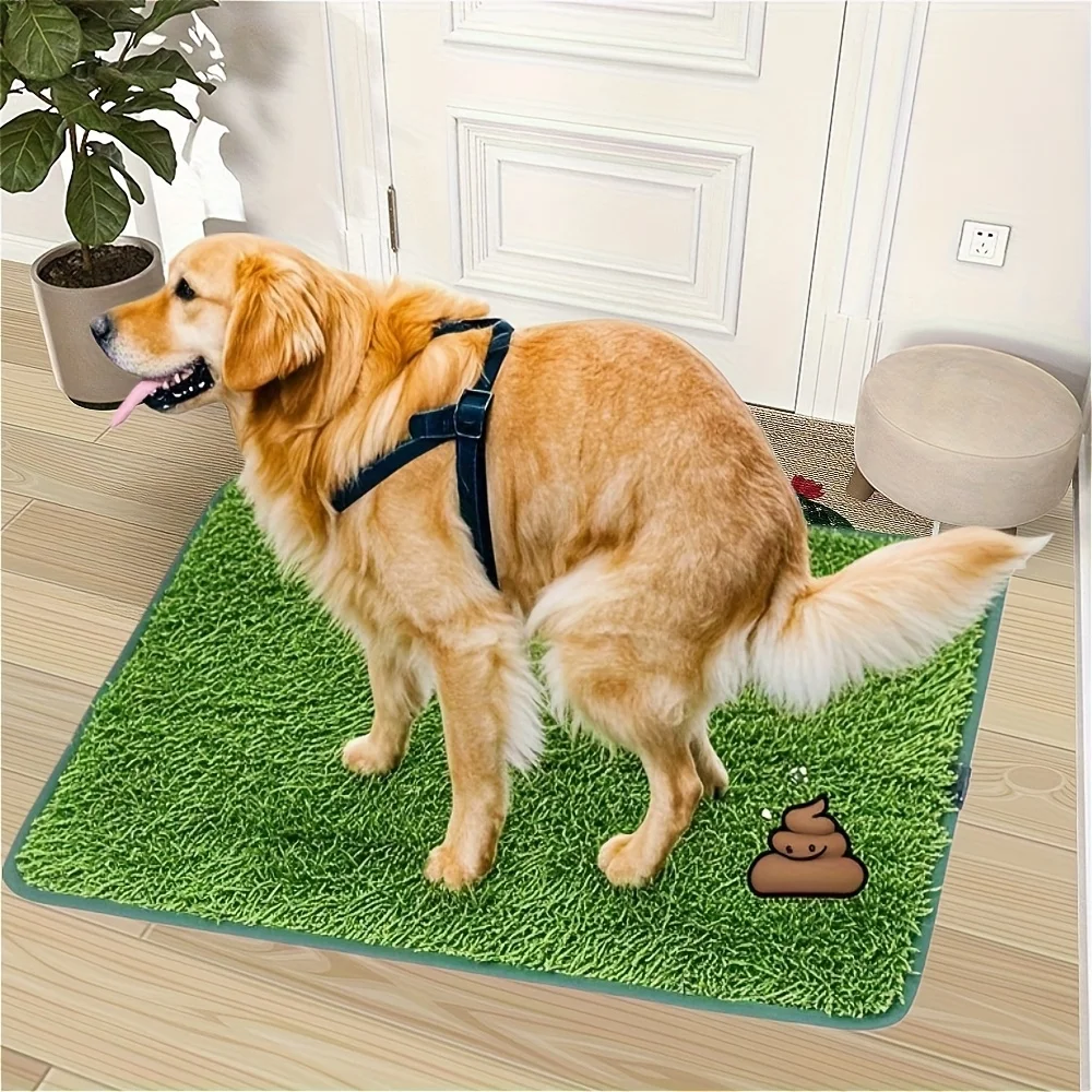 Dog Grass Mat Pee Pad Ultimate Washable Dog Grass Mat Reusable Odor-Control for Pet Training Easy-Clean Pee Pad Non-Slip Backing